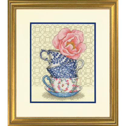 Counted Cross Stitch Kit: Rose Tea