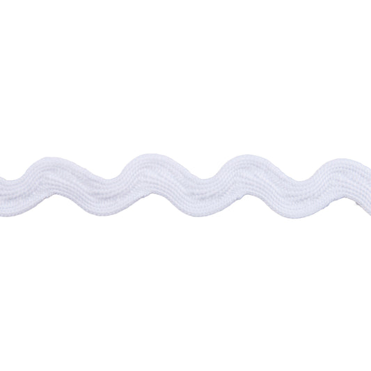 Ric Rac: White: 14mm