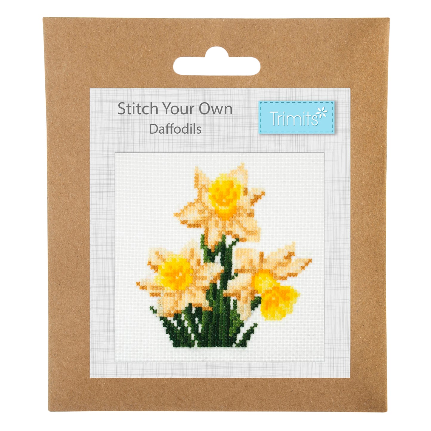 Mini Counted Cross Stitch Kit: Daffodil