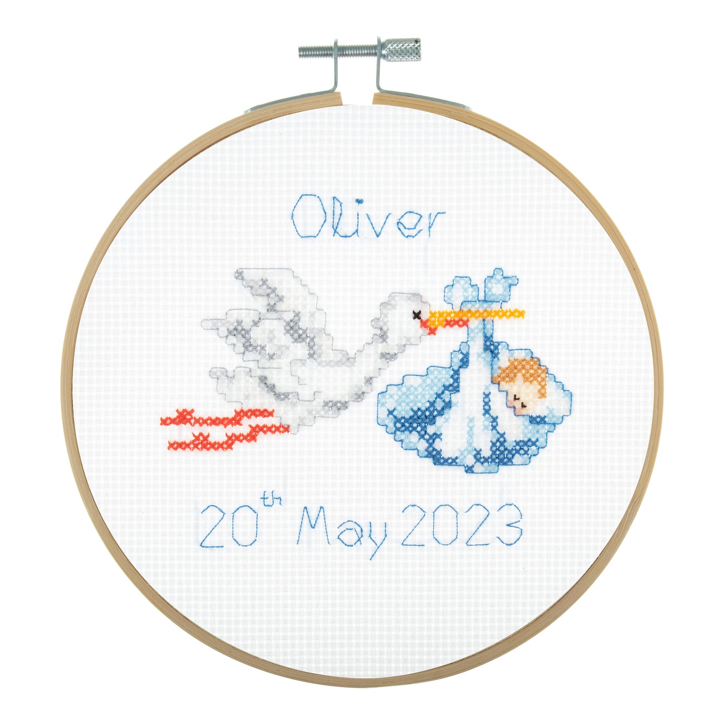 Mini Counted Cross Stitch Kit: New Baby