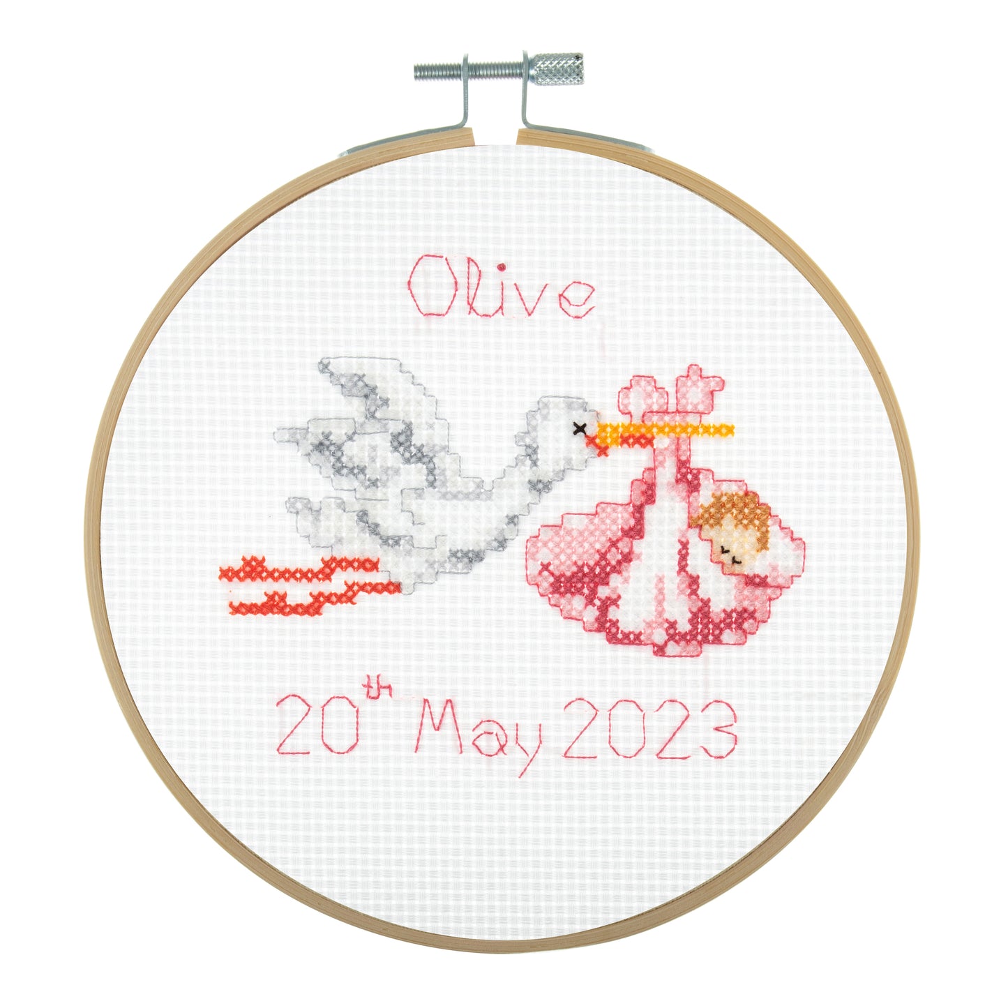 Mini Counted Cross Stitch Kit: New Baby
