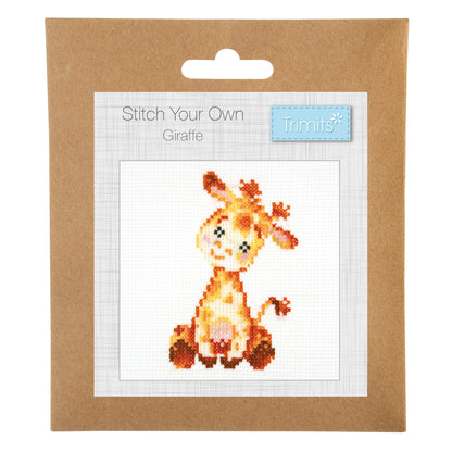 Mini Counted Cross Stitch Kit: Giraffe