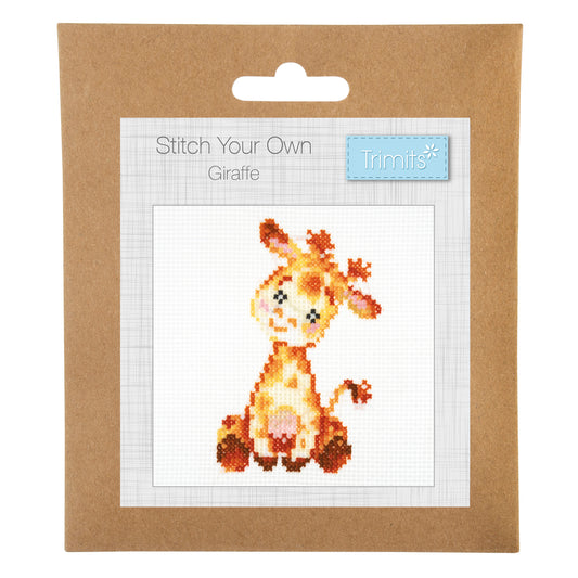 Mini Counted Cross Stitch Kit: Giraffe