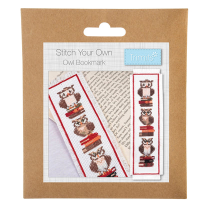 Counted Cross Stitch Bookmark Kit: Owls
