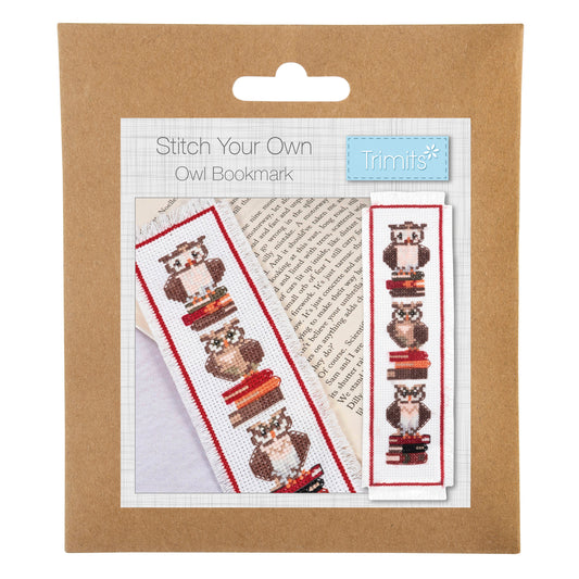 Counted Cross Stitch Bookmark Kit: Owls