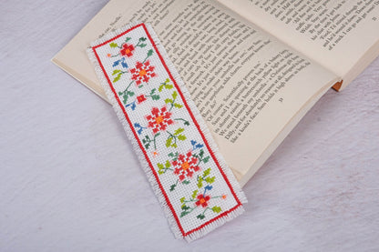 Counted Cross Stitch Bookmark Kit: Floral