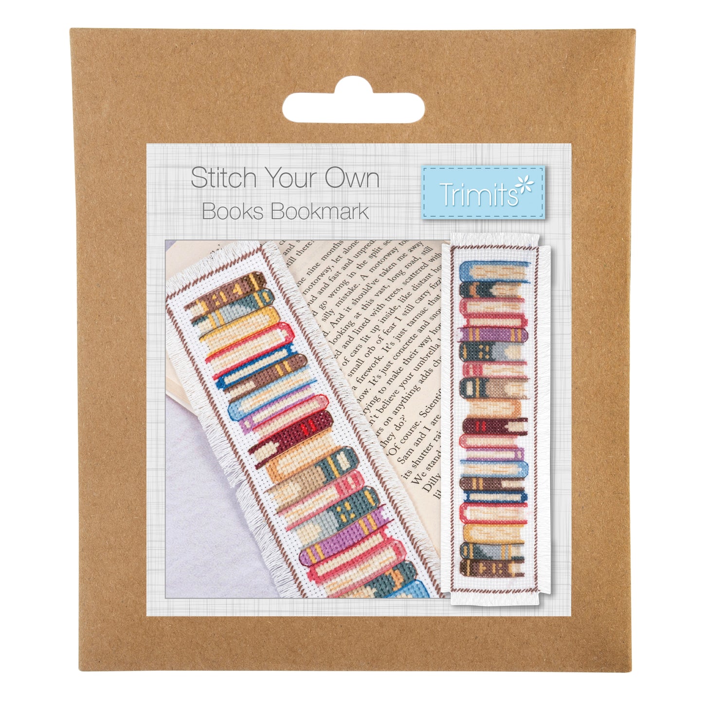 Counted Cross Stitch Bookmark: Books