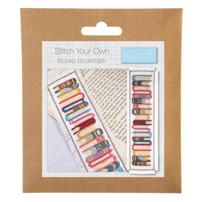 Counted Cross Stitch Bookmark: Books