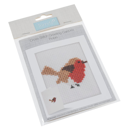 Robbin Cross Stitch Card