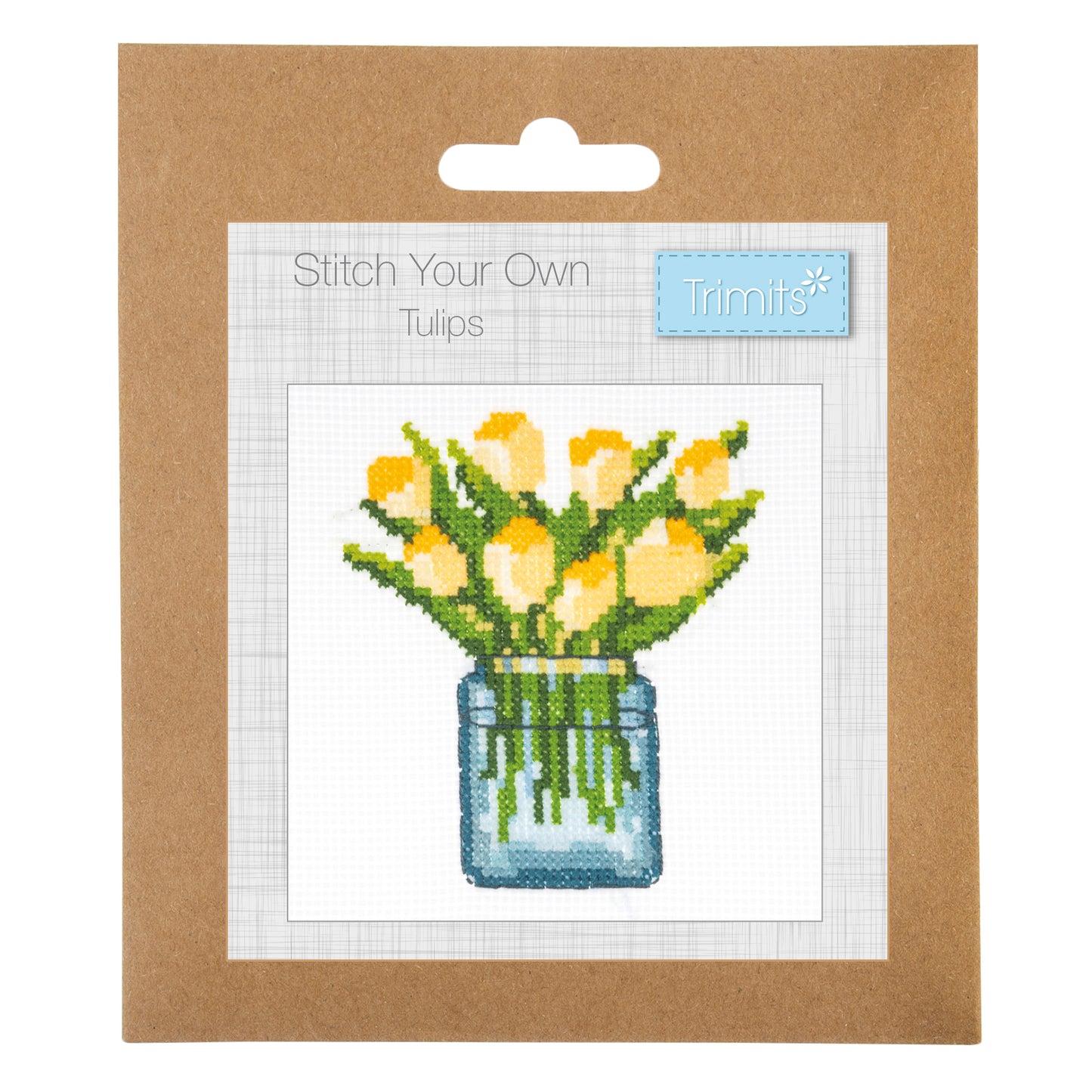 Mini Counted Cross Stitch Kit: Tulips