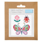 Mini Counted Cross Stitch Kit: Butterfly & Bug