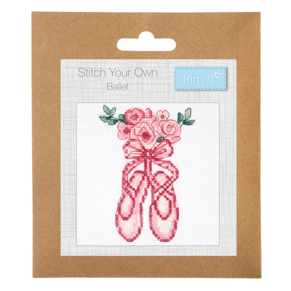 Mini Counted Cross Stitch Kit: Ballet