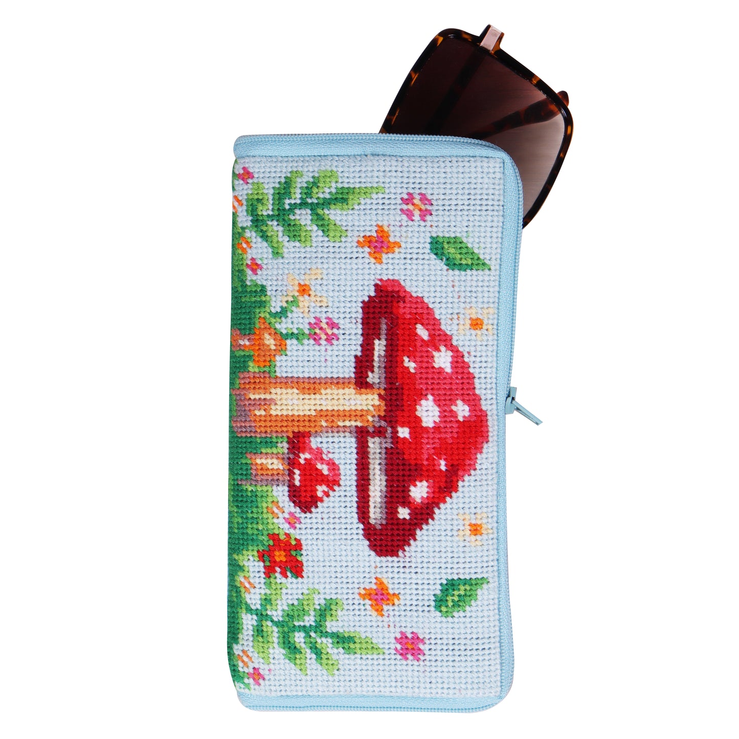 Half Stitch/Tapestry Kit: Stitch Your Own Glasses Case: Toadstool