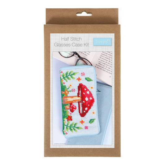 Half Stitch/Tapestry Kit: Stitch Your Own Glasses Case: Toadstool