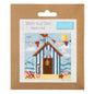 Mini Counted Cross Stitch Kit: Beach Hut