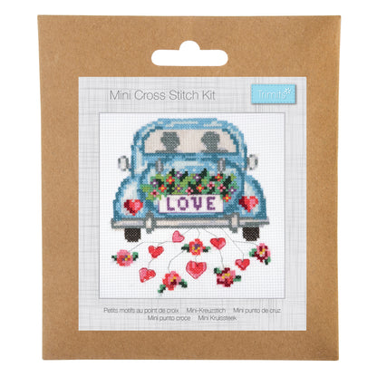 Mini Counted Cross Stitch Kit: Love