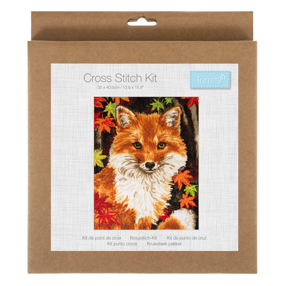 Large Counted Cross Stitch Kit: Fox