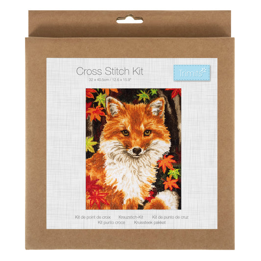Large Counted Cross Stitch Kit: Fox