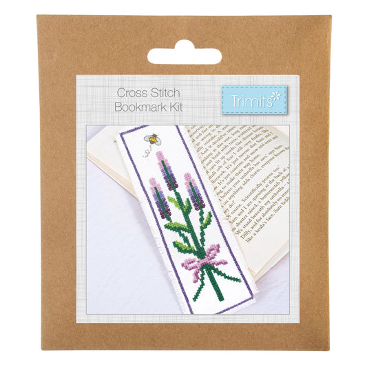 Counted Cross Stitch Bookmark Kit: Lavender
