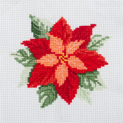 Mini Counted Cross Stitch: Poinsettia