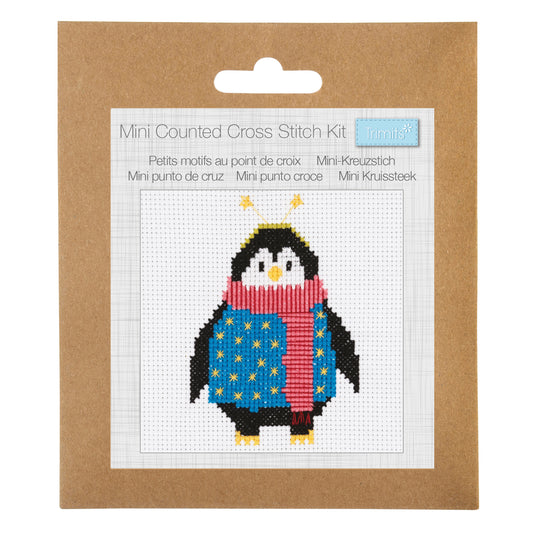 Mini Counted Cross Stitch: Cosy Penguin