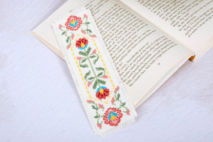 Counted Cross Stitch Bookmark Kit: Bloom