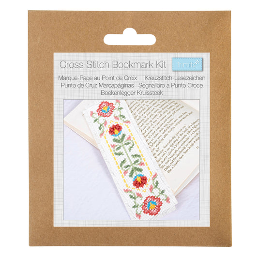 Counted Cross Stitch Bookmark Kit: Bloom