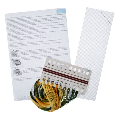 Counted Cross Stitch Bookmark: Lemon