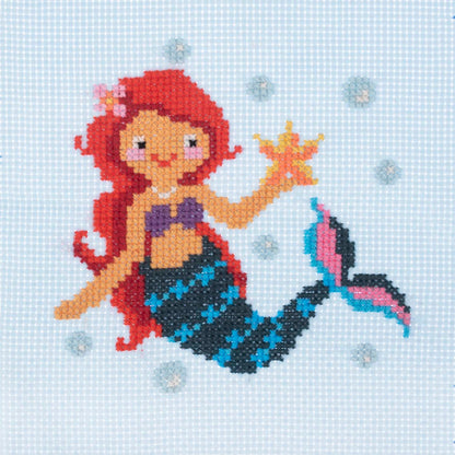 Mini Counted Cross Stitch Kit: Mermaid