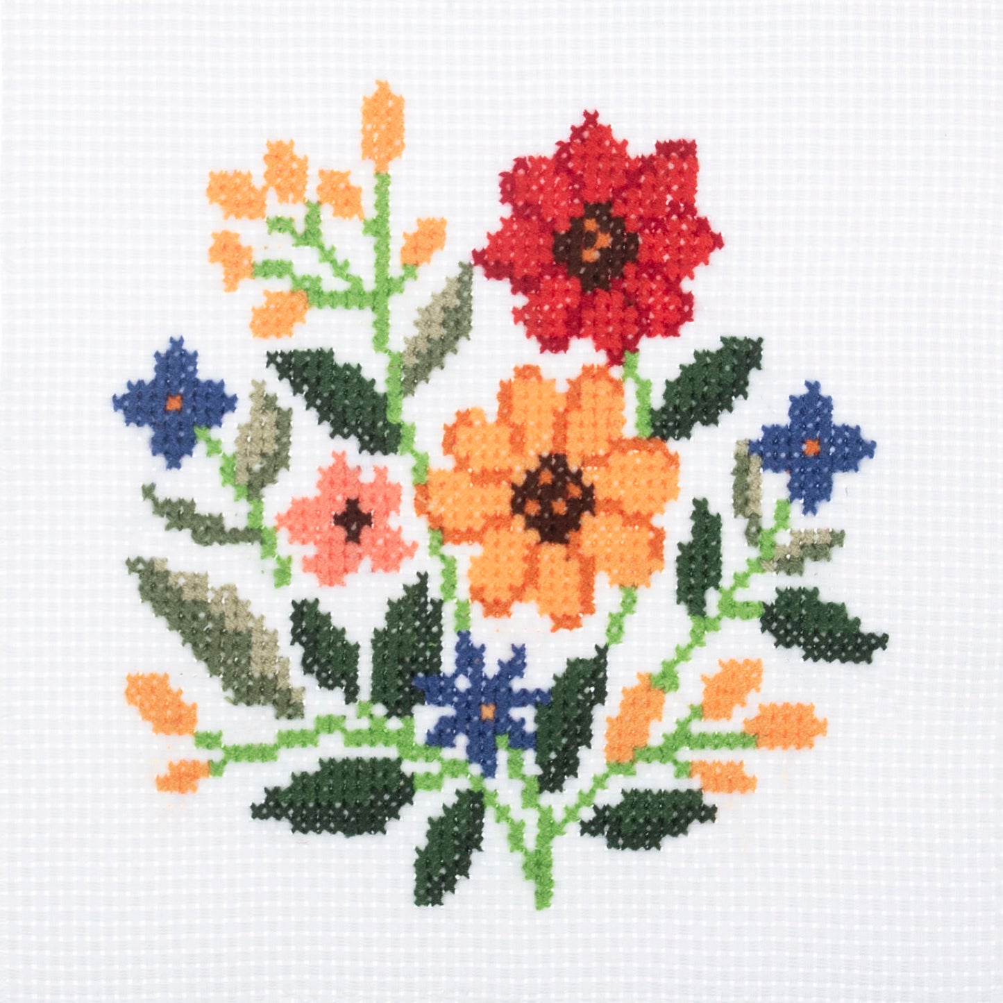 Mini Counted Cross Stitch Kit: Bloom