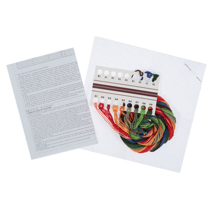Mini Counted Cross Stitch Kit: Bloom