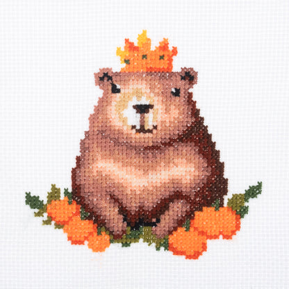 Mini Counted Cross Stitch Kit: Capybara