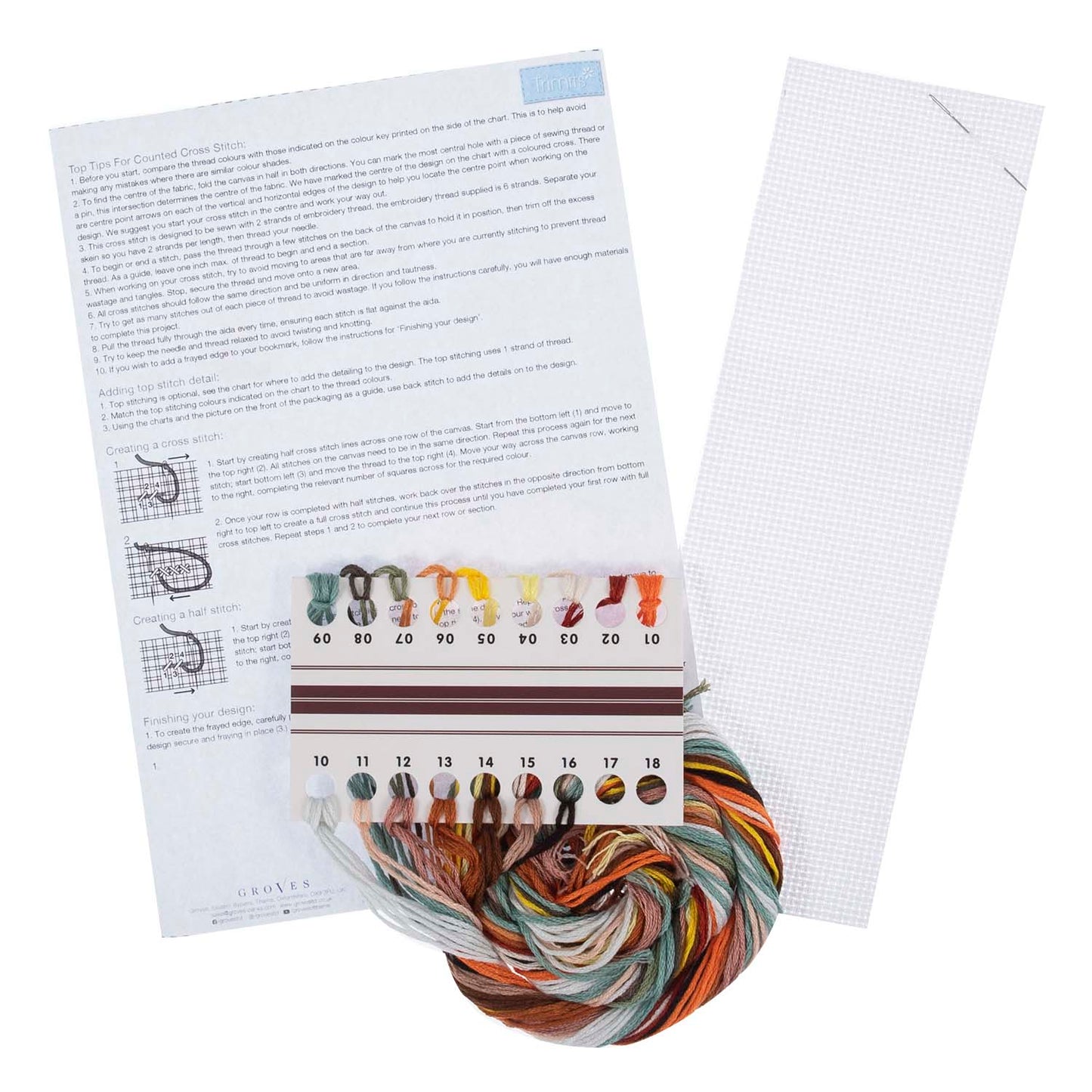 Counted Cross Stitch Bookmark: Tweet