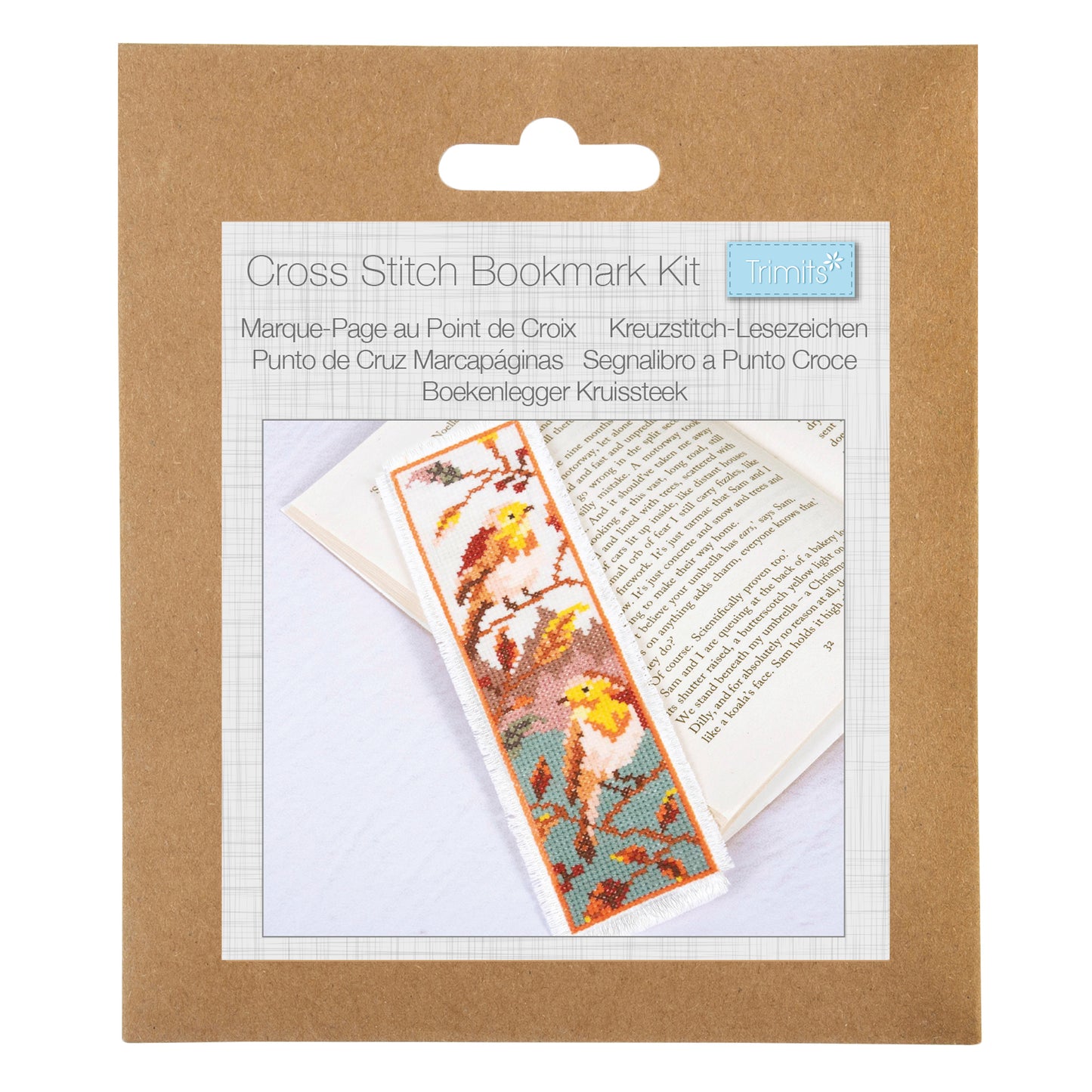 Counted Cross Stitch Bookmark: Tweet