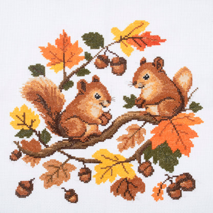 Large Counted Cross Stitch Kit: Squirrel
