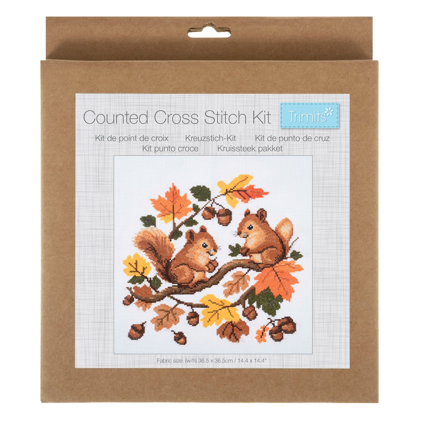Large Counted Cross Stitch Kit: Squirrel