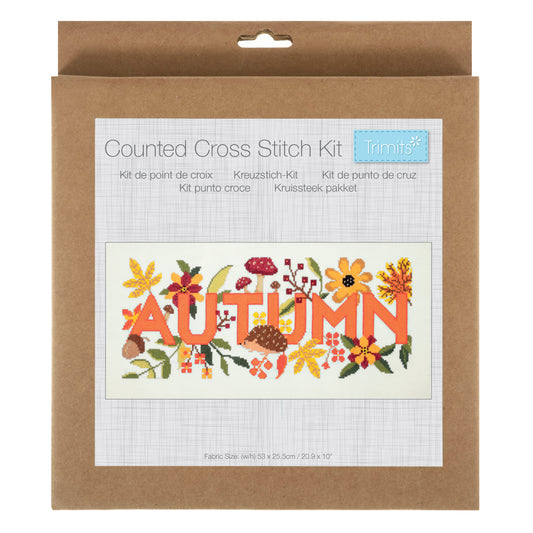 Large Counted Cross Stitch Kit: Autumn