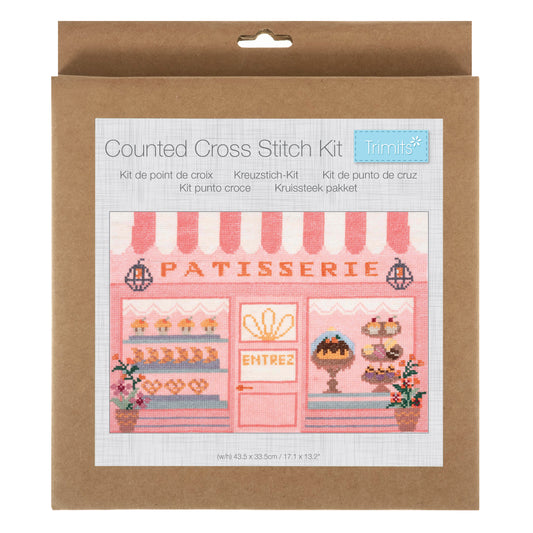 Large Counted Cross Stitch Kit: Patisserie