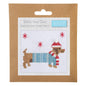Mini Counted Cross Stitch Kit: Festive Dachshund