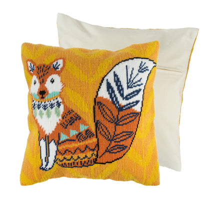 Half Stitch/Tapestry Cushion Kit - Fox