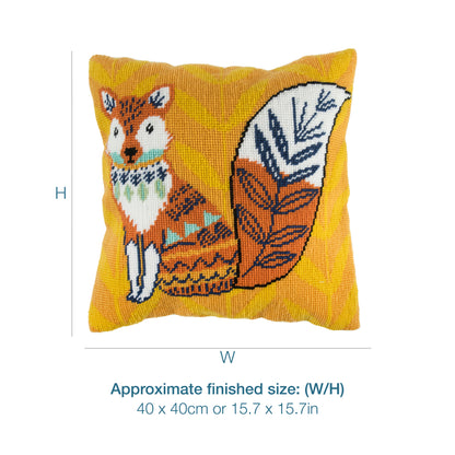 Half Stitch/Tapestry Cushion Kit - Fox