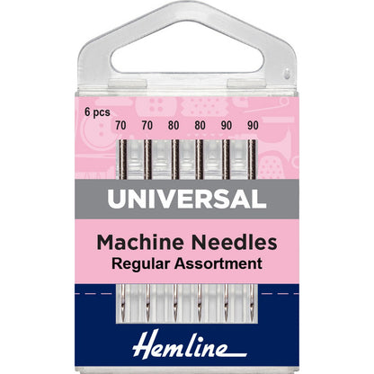 Hemline Sewing Machine Needles: Universal: Regular Assortment