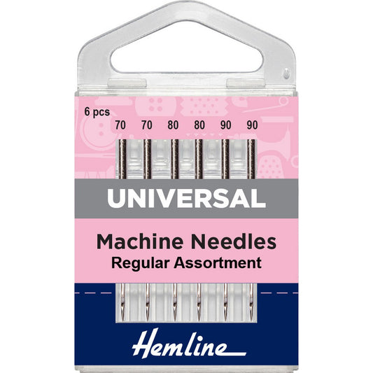 Hemline Sewing Machine Needles: Universal: Regular Assortment