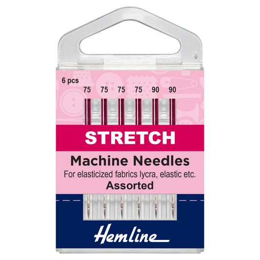 Hemline Sewing Machine Needles: Stretch: Mixed