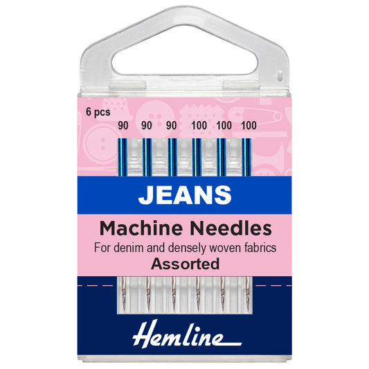 Hemline Sewing Machine Needles: Jeans: Heavy Mixed