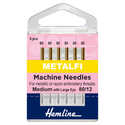 Sewing Machine Needles: Metalfil 80(12)