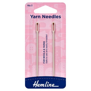 Wool & Yarn Plastic Needles: 2 Pieces