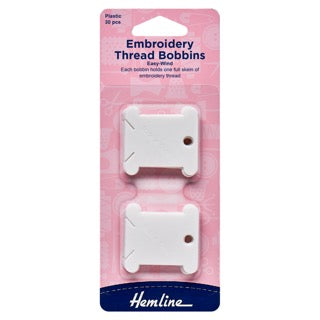 Embroidery Thread Bobbins: Plastic: 30 Pieces