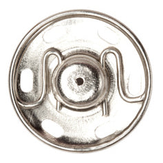 Snap Fasteners: Sew-on: Nickel: 15mm: Pack of 4