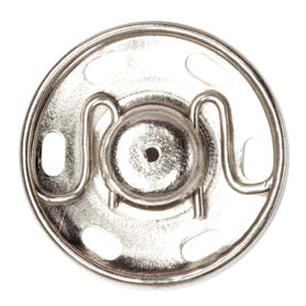 Snap Fasteners: Sew-on: Nickel: 21mm: Pack of 2